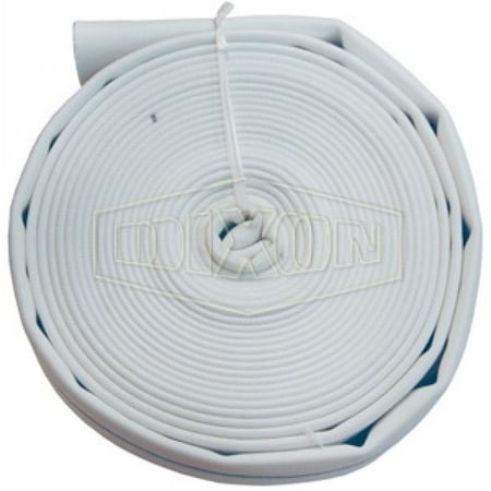 Dixon Single Jacket Fire Hose, 2-1/2 in, 100 ft L, 225 psi Working, Polyester A525-100UC